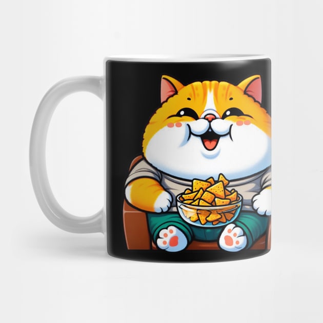 Exotic Shorthaired Cat Couch Potato Nachos by Plushism